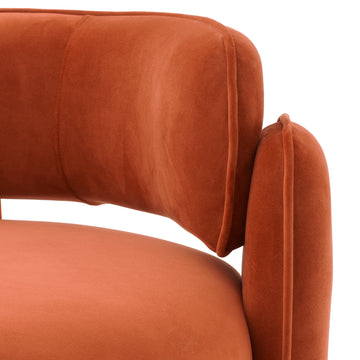 Chair Chaplin - Savona Orange velvet