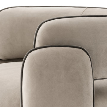 Chair Chaplin - Savona greige velvet
