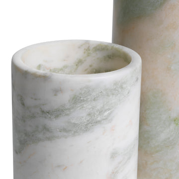 Tealight Holder Leonidas Set of 3 - Green Onyx
