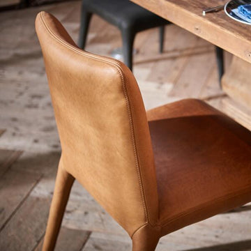 Fibi Dining Chair Nutmeg Leather