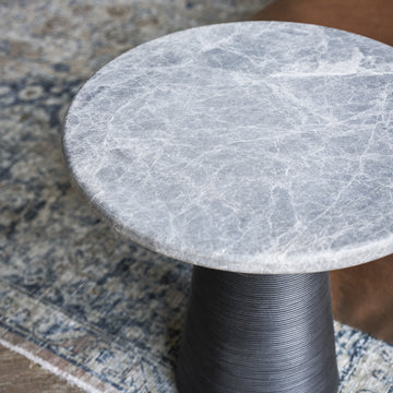 Bootlace Round Side Table – Cloud