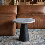 Bootlace Round Side Table – Cloud