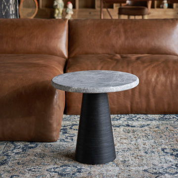 Bootlace Round Side Table – Cloud