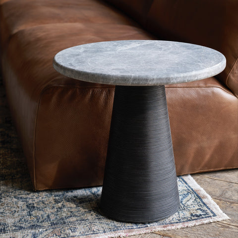 Bootlace Round Side Table – Cloud