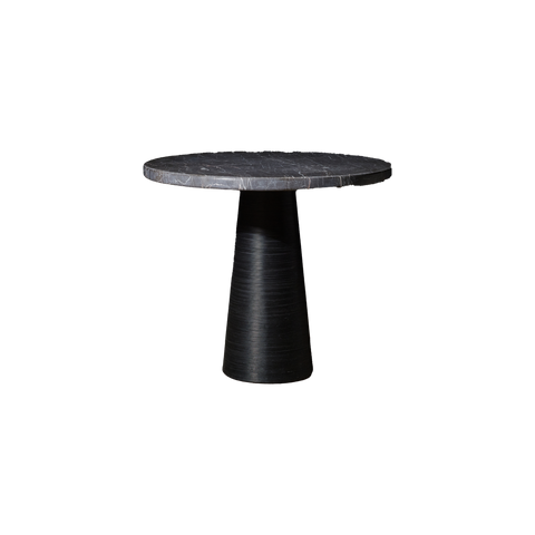 Bootlace Round Side Table – Midnight
