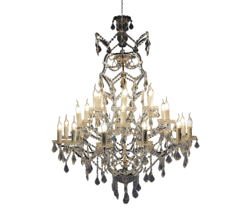 Crystal Large Chandelier Natural