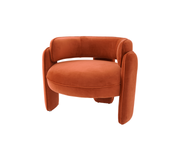 Chair Chaplin - Savona Orange velvet
