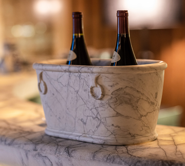 Roman Bath Ice Bucket White Marble
