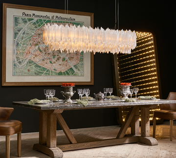 Selenite Rectangular Chandelier