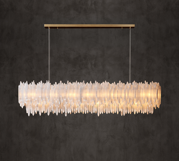 Selenite Rectangular Chandelier