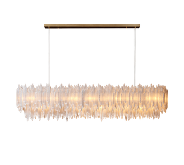 Selenite Rectangular Chandelier