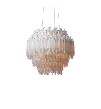 Chandelier Selenite Round M