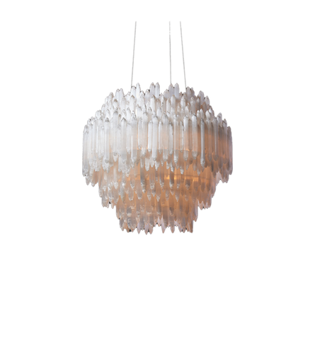 Chandelier Selenite Round M
