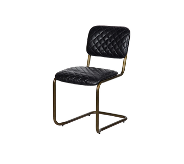 Steel and Leatherd Chair