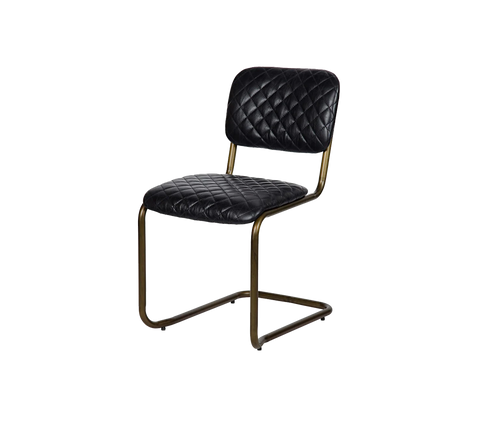 Steel and Leatherd Chair