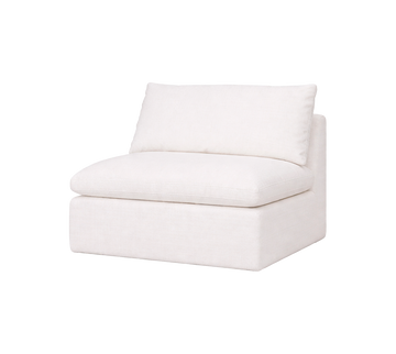 Strata Feather Petite 1 Seater - Performance Thin Chenille Yarn Dyed Natural