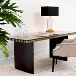Table Lamp Charleston ant brass finish incl shade