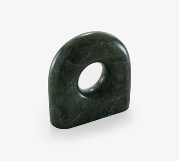 Tore Bookend - Green Marble