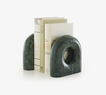 Tore Bookend - Green Marble