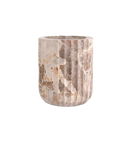 Vase Nava - Brown Marble