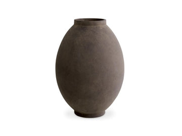 Vase Moon Jar L - Taupe