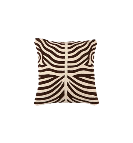 Cushion Zebra Marron