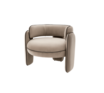 Chair Chaplin - Savona greige velvet