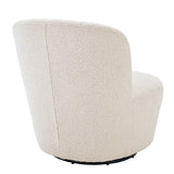 Doria Swivel Chair Bouclé Cream