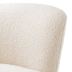 Doria Swivel Chair Bouclé Cream