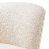 Doria Swivel Chair Bouclé Cream