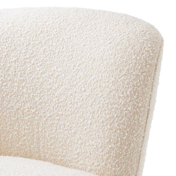 Doria Swivel Chair - Bouclé Cream