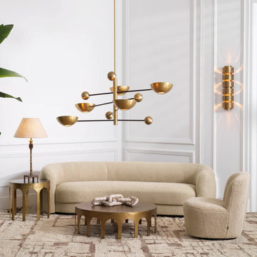 Swivel Chair Doria - Canberra Sand