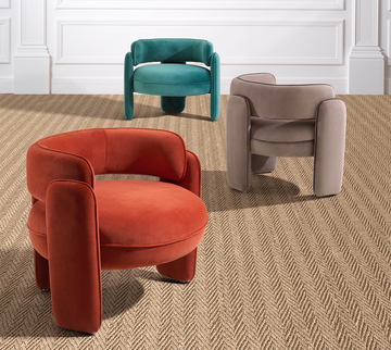 Chair Chaplin - Savona Orange velvet