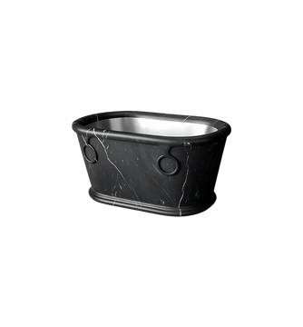 Roman Bath Ice Bucket - Black Marble