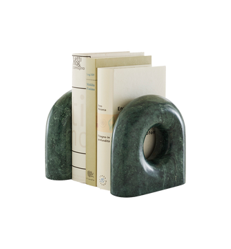 Tore Bookend - Green Marble