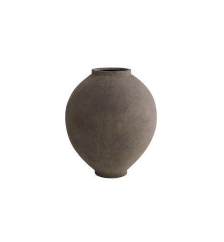 Vase Moon Jar M - Taupe