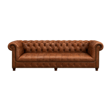 Westminster Button Sofa 3S - Antique Cigar