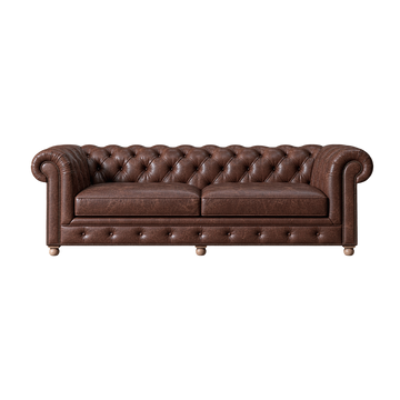 Westminster Feather Sofa 3S - Vintage Cigar