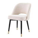 Dining Chair Cliff Bouclé Cream Set of 2