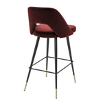 Bar Stool Avorio Roche Bordeaux Velvet