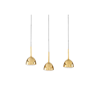 Brass Bell Ceiling Lamp Gold