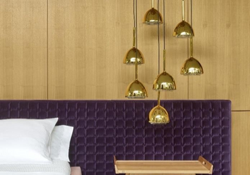 Brass Bell Ceiling Lamp Gold