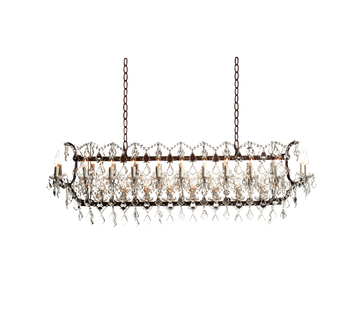 Crystal Rectangle Chandelier L