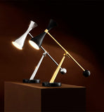 Desk Lamp Cordero polished brass black finish