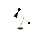 Desk Lamp Cordero polished brass black finish
