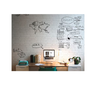White Bricks Erasable Wallpaper
