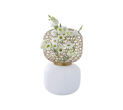 Jali Brass Florero