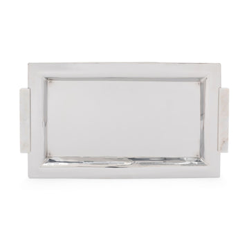 Marble Handle Serving Tray