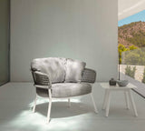 Moon Alu Living Armchair White