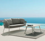 Moon Alu 2 Seaters Sofa White